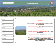 Tablet Screenshot of mairie-maligny-89.fr